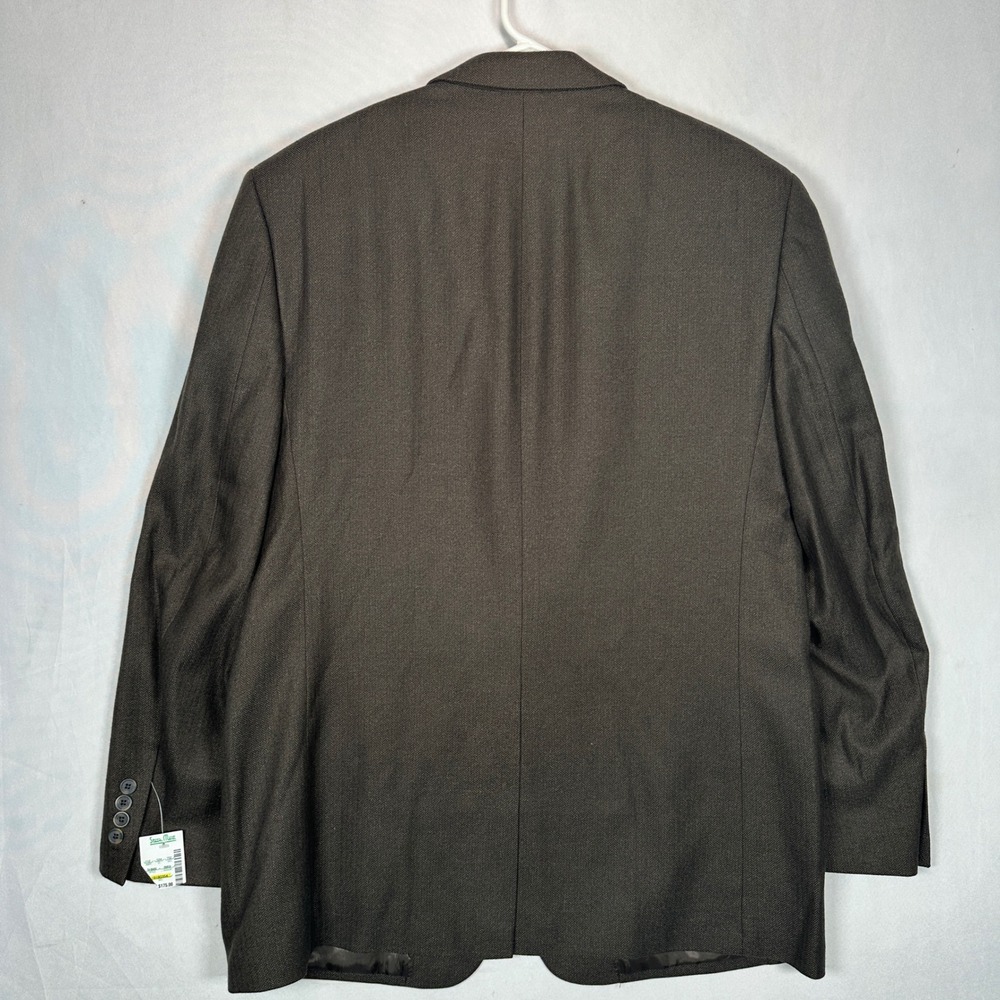 Alan Flusser Mens 44L Sport Coat Brown Herringbone Blazer 2-Button NEW $175 - Picture 3 of 12